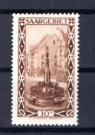 Saar 108II ABART ** MNH POSTFRISCH BPP 30EUR (K3975 - Nuevos