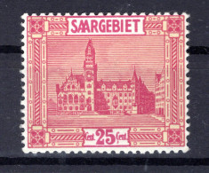 Saar 100I ABART ** MNH POSTFRISCH BPP 45EUR (K4896 - Unused Stamps