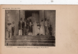 C P A  -  AFRIQUE -  DAHOMEY - PORTO NOVO - Sortie D'une Messe De Mariage - Dahomey