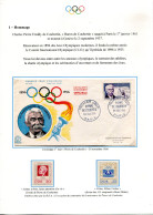 Jeux Olympiques - Hommage  Pierre De COUBERTIN - Other & Unclassified