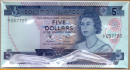 Solomon Islands Five (5) Dollars QEII ND 1977 P-8 UNC - Solomon Islands