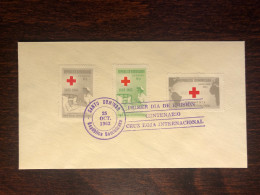 DOMINICAN FDC COVER 1963 YEAR RED CROSS HEALTH MEDICINE STAMPS - Repubblica Domenicana