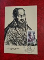 FDC 1967 MAXI   THOREN GLIERES  SAINT FRANCOIS DE SALES - Sin Clasificación