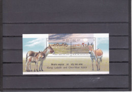 INDIA 2013 Kiang Kutch / Donkey MINIATURE SHEET / Block MNH - Nuovi