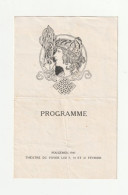 PROGRAMME - THEATRE DU FOYER - 1943 - FOUGERES - 35 - Programmi