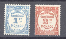 Monaco  -  Taxe  :  Yv  27-28  * - Portomarken