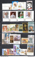 2014 Vaticano, Francobolli Nuovi, Annata Completa , 26 Valori + 5 Foglietti + 1 - Full Years