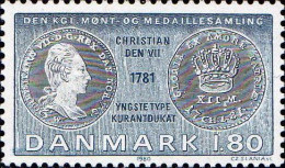 Danemark Poste N** Yv: 715 Mi:714 Ducat En Or - Unused Stamps