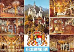 Königsschloß Neuschwanstein - Mehrbildkarte - Füssen