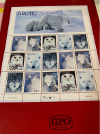 USA Stamp Sheet MNH Owl Artic Animals Wolf Fox Hare - Big Cats (cats Of Prey)