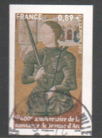 France 2012 - Timbre 4654 Jeanne D'Arc, Non émis Valeur à 0,89€, Non Dentelé - Oblitéré Cachet Rond - Rare - Usati