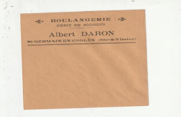 ENVELOPPE - BOULANGERIE DEBIT DE BOISSONS - ALBER DARON - SAINT GERMAIN EN COGLES - 35 - Non Classificati