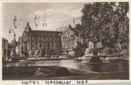 4930 51 Wiesbaden, Hotel Nassauer Hof Das Führende Haus. 1934. (Kleine Knicke In Den Ecken)  - Wiesbaden