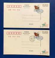 CHINA 1997, 2 POSTALES NUEVAS (DIFERENTES) - Postkaarten