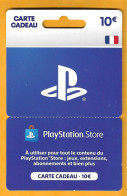 Carte Cadeau PLAYSTATION Store 10€ - - Gift Cards