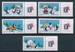 France 2005 - 3853Aa - 3857Aa  Série Timbres Du Feuillet Meilleurs Voeux Personnalisé Avec Logo Notre Passion - Neuf - Unused Stamps