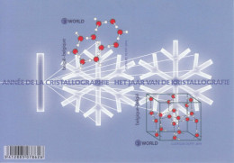 2014 Belgium Crystallography Christallographie Miniature Sheet Of 2 MNH *.*@ BELOW FACE VALUE ** - Ungebraucht