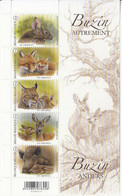 2014 Belgium Buzin Animals  Art Souvenir Sheet MNH @ BELOW FACE VALUE - Unused Stamps