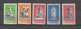 1940  PP  N° B3 à B7     NEUFS**  COTE 34.00    CATALOGUE   SBK - Unused Stamps