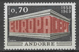 ANDORRE FRANCAIS N°195* (europa 1969) - COTE 22.00 € - 1969