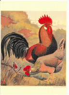 Illustration - Belle Planche  Thème Coq-Poule  Portant En Bas Le Nom De  Vincent Brooks-Dav & Son Lith - Otros & Sin Clasificación