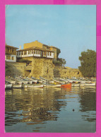 310202 / Bulgaria - Nessebar - Der Hafen The Port Boat Old House 1989 PC Bulgarie Bulgarien Bulgarije - Bulgarie