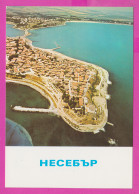 310212 / Bulgaria - Nessebar - Aerial View Vue Aerienne Town , Isthmus Connecting The Old Town With The Mainland 1988 PC - Bulgarie