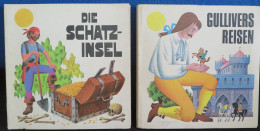 Die Schatzinsel  /   Gullivers Reisen – J. Pavlin  -  Pop-up Boekjes - Libri Di Immagini