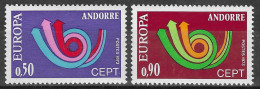 ANDORRE FRANCAIS N°226/227* (europa 1973) - COTE 40.00 € - 1973