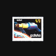 Polen / Poland: 'Sojus-Salut, 1973' / 'Soyuz-11 – Salyut-1 Space Station, 1973', Mi. 2255; Yv. [du BF59]; Sc. 1980 ** - Europa