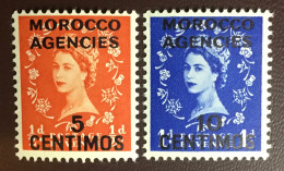 Morocco Agencies Spanish 1954-55 Definitives Set MNH - Oficinas En  Marruecos / Tanger : (...-1958