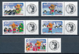 France 2006 - 3986A-3990A Série Timbres Personnalisés Gommés Meilleurs Voeux - Neuf - Nuovi