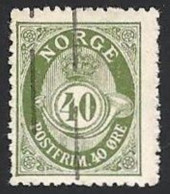 Norwegen, 1909, Mi.-Nr. 86, Gestempelt - Usados