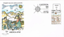 54515. Carta F.D,C. MADRID 1989. America- UPAE, Arquitectura Inca - FDC