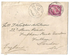 (C04) - COVER WITH 5M. STAMP KOSSEIR ( +STAR & CRESCENT) => UK 1906 - 1866-1914 Khedivaat Egypte