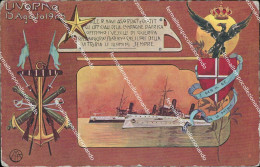 Ad907 Cartolina Militare  Commemorativa Livorno Alle Regie Navi Agordat E Coatit - Autres & Non Classés