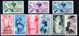 2786. -5.GREECE,ITALY,DODECANESE,1934 SOCCER,FOOTBALL,SC.31-35, C28-C31MNH.LIGHT GUM BLEMISHES, SEE SCAN. - Dodekanesos