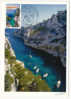 FRANCE - Carte Maximum - 0,50e Les Calanques De Cassis - 18/09/2004 - 13 CASSIS (Calanque D'En-Vau) - 2000-2009