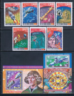 Equatorial Guinea 1974 Mi# 329-335, Block 93-94 Used - Copernicus, 500th Birth Anniv. / Space - Guinea Ecuatorial