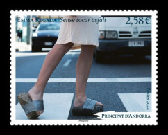 Andorra (FR) 2024 Mih. 925 Contemporary Art. Without Touching The Asphalt. Performance By Emma Regada. Cars MNH ** - Unused Stamps