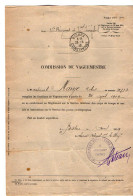 VP23.064 - MILITARIA - BISKRA 1919 - Commission De Vaguemestre - Caporal R. MARYE 15è Rgt De Tirailleurs Sénégalais - Documenten