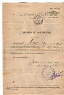 VP23.064 - MILITARIA - BISKRA 1919 - Commission De Vaguemestre - Caporal R. MARYE 15è Rgt De Tirailleurs Sénégalais - Documentos