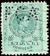 Málaga - Edi O 275 - Perforado "FCA" (FFCC Andaluces) - Used Stamps