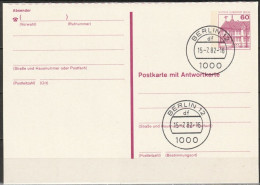 Berlin Ganzsache 1982 Mi.-Nr. P125 I Tagesstempel BERLIN 12  15.7.82  ( PK 478 ) - Postcards - Used