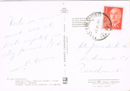 54521. Postal PUERTO De SAGUNTO (Valencia) 1963. Vistas Varias De Valencia - Briefe U. Dokumente