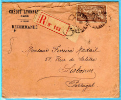 MERSON 50C SEUL LETTRE REC TRESOR ET POSTES - Gebruikt