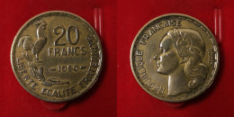 Monnaie France - 1950 3 Plumes- 20 Francs Georges Guiraud - 20 Francs