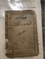 Carnet ( Très Fragile ) Du Poilu Auguste Briand Télégraphiste 14-18 Armée D’Orient - 1914-18