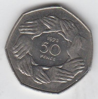 Great Britain UK 50p Coin 1973  Large Format) Circulated - 50 Pence