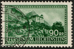 Liechtenstein 1935: Burg Gutenberg Bei Balzers (90 RP) Zu 116 Mi 137 Yv 129 Mit ⊙ VADUZ ?.X.36 (Zumstein CHF 20.00) - Usati
